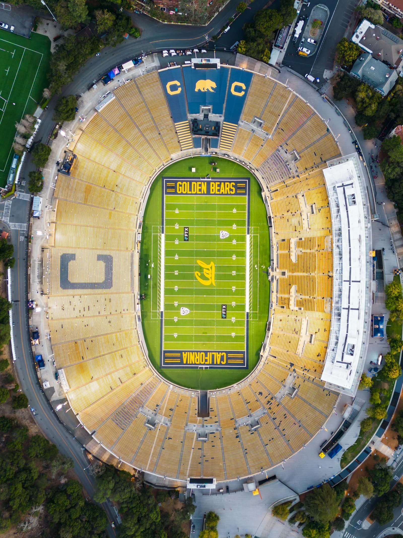 Yellow and Green Football Stadium